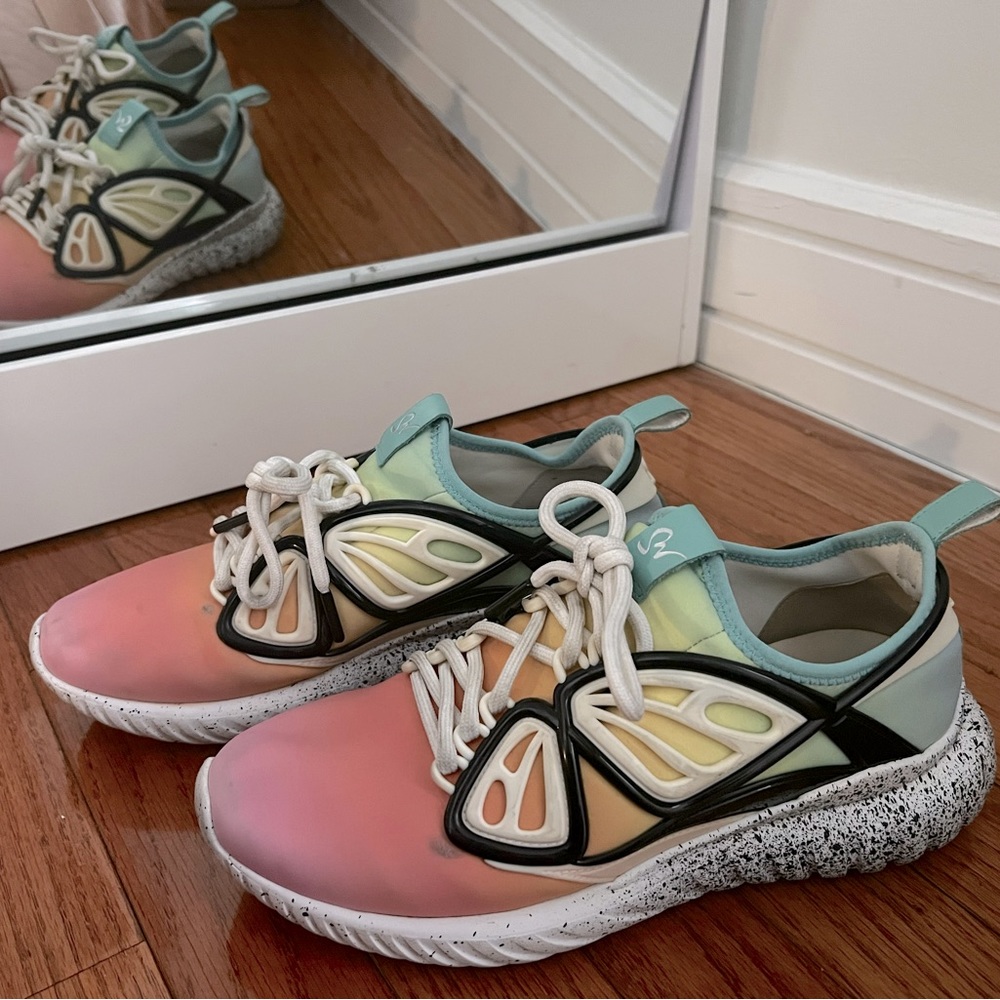 Sophia Webster Fly By Rainbow Ombré Sneakers